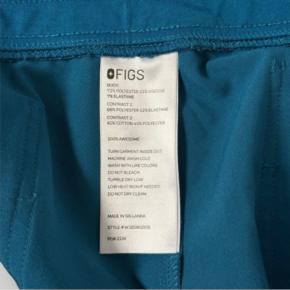 Figs Zamora Jogger Scrub Pants Sz XL in Pacific blue - Picture 5 of 6